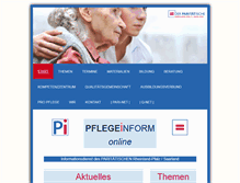 Tablet Screenshot of pflegeinform.de